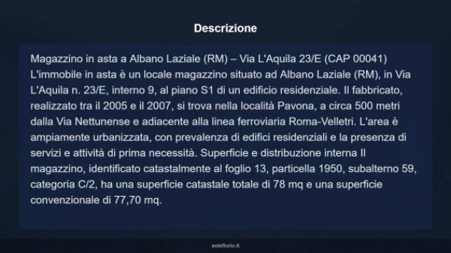 Immobile in asta di 78 m² con più di 5 locali in vendita a Albano Laziale - Foto 6