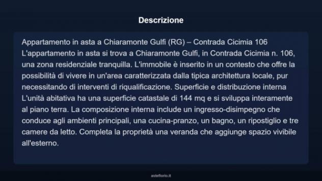 Immobile in asta di 144 m² in vendita a Chiaramonte Gulfi - Foto 3