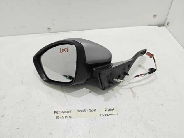 SPECCHIETTO RETROVISORE SINISTRO PEUGEOT 208 Serie 208 2008 (1219) - Foto 2