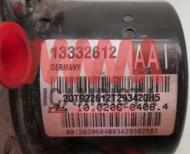 13332612 Opel Astra centralina gruppo pompa ABS