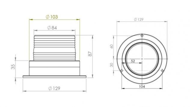 -LED LUCE ROTANTE MAGNETICA 12V - Foto 3