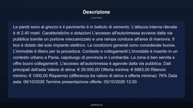 Immobile in asta di 28 m² in vendita a Pavia - Foto 10