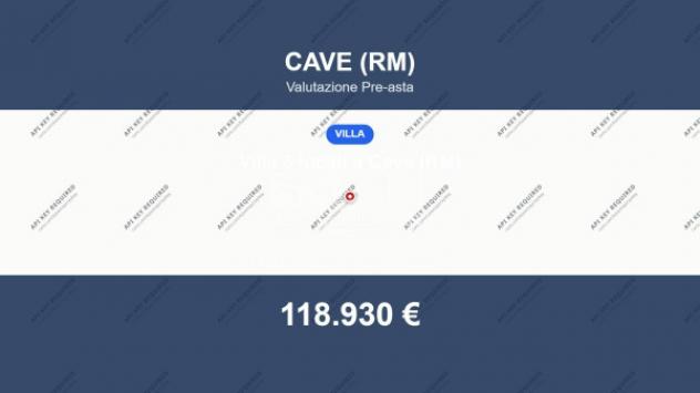 Immobile in asta di 123 m² con più di 5 locali in vendita a Cave