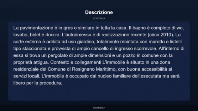 Immobile in asta di 117 m² con più di 5 locali e box auto in vendita a Rosignano Marittimo - Foto 17
