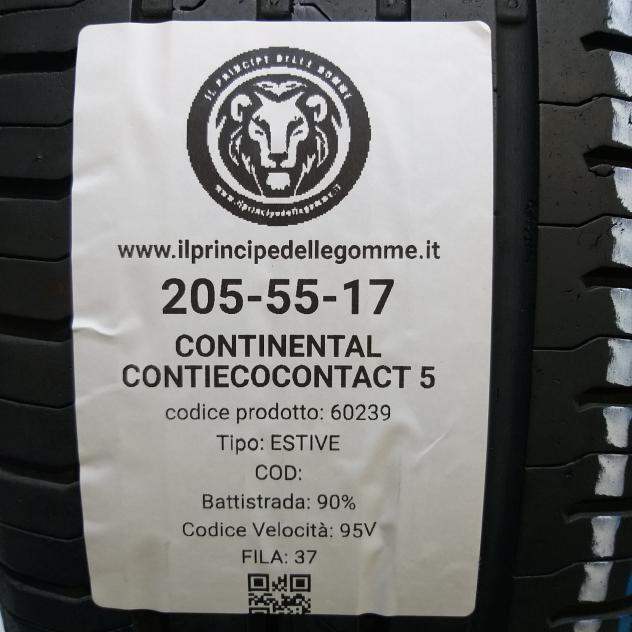 2 GOMME 205 55 17 CONTINENTAL A60239 - Foto 2