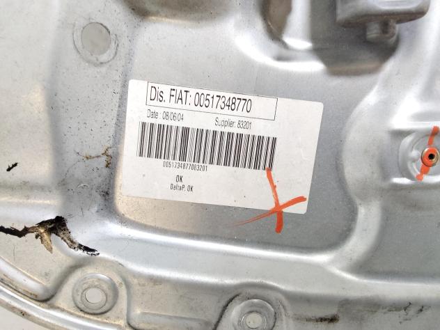 MOTORINO ALZAVETRO ANTERIORE DESTRA LANCIA Musa 2° Serie 00517348770 (07) - Foto 7