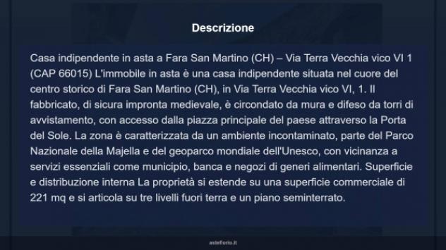 Immobile in asta di 221 m² con più di 5 locali in vendita a Fara San Martino - Foto 17