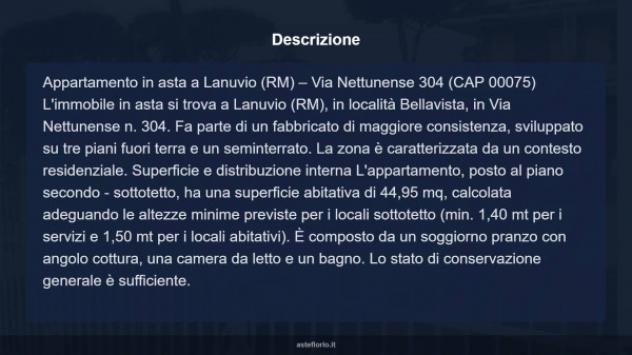 Immobile in asta di 44 m² in vendita a Lanuvio - Foto 12