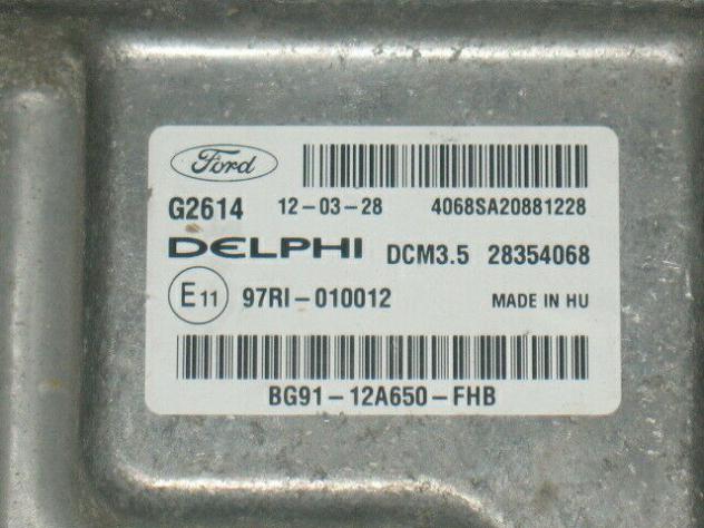 BG91-12A650-FHB ECU S-MAX GALAXY 2.0 G2614 28354068 DCM3.5 BG9112A650FHB - Foto 2