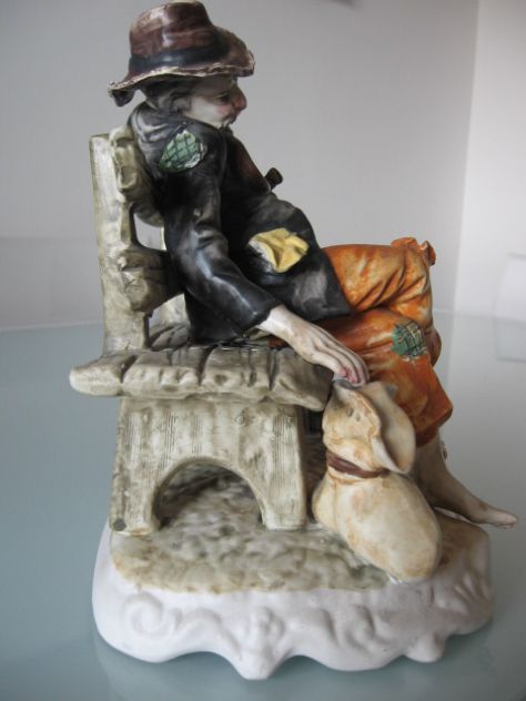 CAPODIMONTE ANZIANO CON FIASCO ORIGINALE!!!!! PERFETTO!!!!! - Foto 7