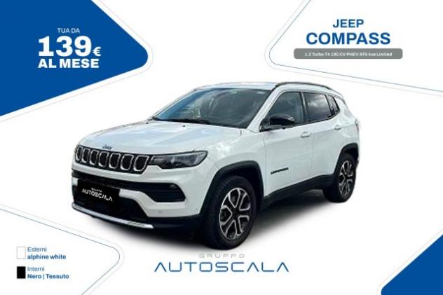 JEEP Compass 1.3 Turbo T4 190 CV PHEV AT6 4xe Limited rif. 23909389