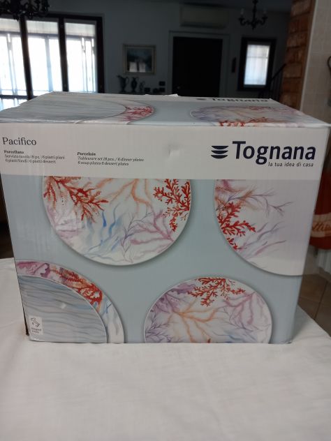 PIATTI TOGNANA PACIFICO, SERVIZIO PIATTI PER 6 PERSONE, 18 PEZZI - Foto 2