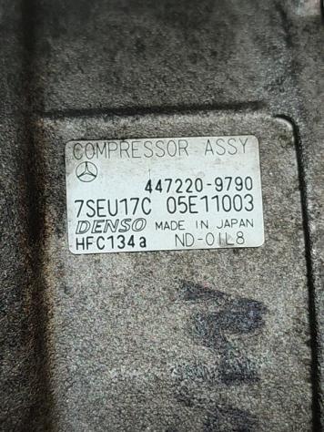 COMPRESSORE A/C MERCEDES CLK Cabrio W209 447220-9790 7SEU17C 05E11003 271942 benzina 1796 (03) - Foto 3