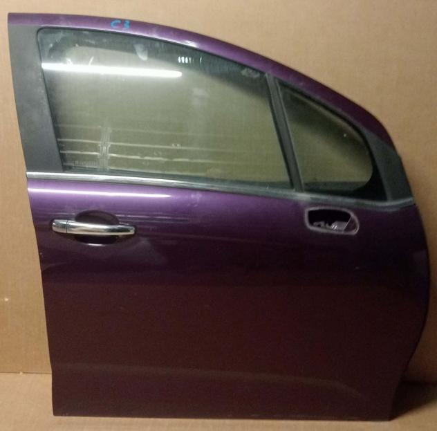 PORTA ANT.D.VIOLA MET. C/ALZ. E SERR 999-U1295698 Carrozzeria Lamierati esterni Porte Porta ant. dx. CITROEN - C3 - 01-10-2009 - 01-10-2016