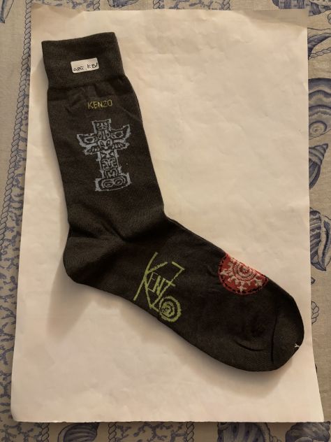 1 PAIO DI CALZE NUOVE DA UOMO FIRMATE ORIGINALI KENZO,MADE IN ITALY,NUMERO 42-44 - Foto 3
