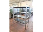 2 scaffalature a 4 e 5 ripiani usate