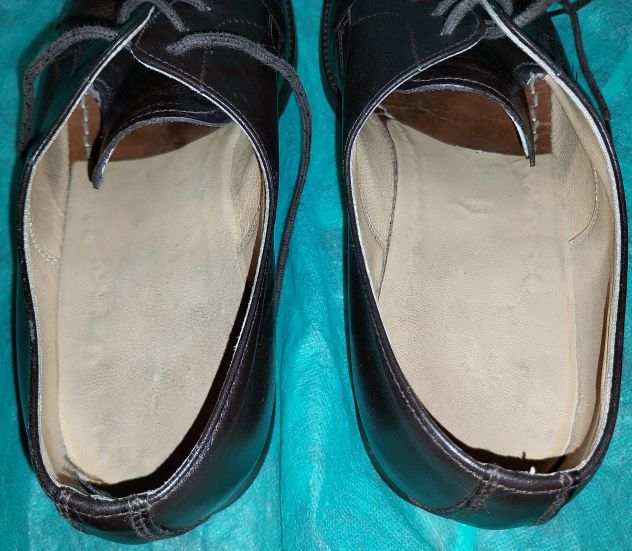Scarpe uomo Linea Devit marroni, usate. Misura 42 e suola in gomma. - Foto 4