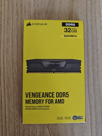 2x16 GB DDR5 Corsair 6000 EXPO AMD nuove - Foto 2