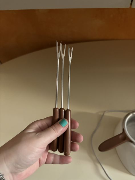 FONDI CIOCCOLATO/CIOCCOLÈ AMSTRAD CON PENTOLINO+3 FORCHETTINE TUTTO FUNZIONANTE - Foto 7