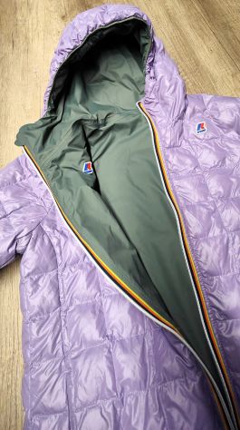 Giacca K-Way Sophie Thermo Plus DOUBLE reversibile 16Y/M donna NUOVA verde-viola - Foto 6