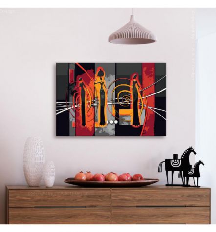 Quadro Fai Da Te 60x40 Cm. Scultura Astratta N.3 ARREDALACASA Spedizione Gratis - Foto 2