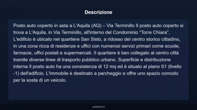Immobile in asta di 12 m² in vendita a L'Aquila - Foto 3