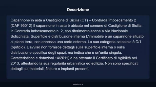 Immobile in asta di 300 m² in vendita a Castiglione di Sicilia - Foto 2