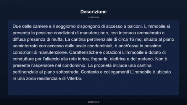 Immobile in asta di 140 m² con più di 5 locali in vendita a Viterbo - Foto 4