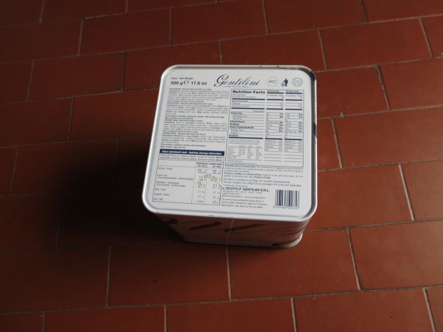 VECCHIA SCATOLA DI LATTA GENTILINI ROMA - - Foto 2