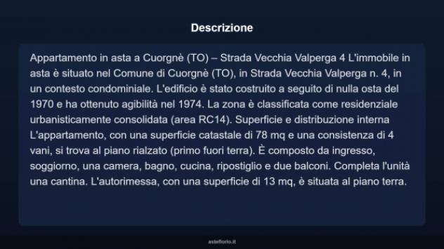Immobile in asta di 78 m², box auto in vendita a Cuorgnè - Foto 3