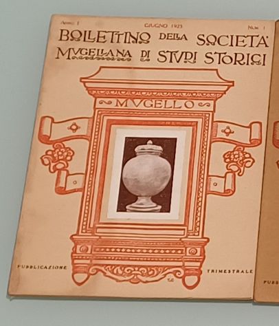 Tre numeri del "Bollettino della Società Mugellana di Studi Storici", 1923-30. - Foto 3