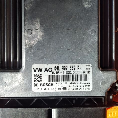 CENTRALINA MOTORE ECU BOSCH VOLKSWAGEN TOURAN (5T1) 1.6 TDI 16V 110CV 0281031483 - Foto 4