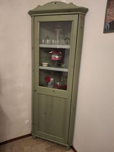 Angoliera in legno credenza pino di Svezia