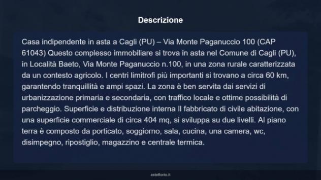 Immobile in asta di 404 m² con più di 5 locali in vendita a Cagli - Foto 11