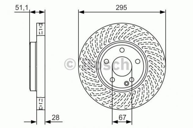 Bosch Disco  Freno 0986479A58
