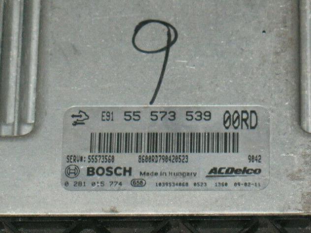 0281015774 ECU OPEL INSIGNIA 2.0 CDTI BOSCH 0281015774 ACDelco 55573539 - Foto 2