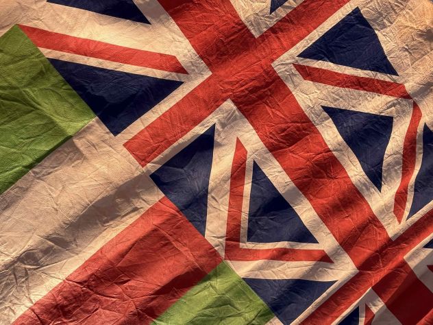 Pelle stampata bandiera Inglese e Bolivia - Foto 5