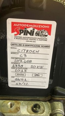 Motore Citroen C3 1.4HDI del 2013 (Sigla: 8H01) - Foto 6