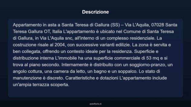 Immobile in asta di 53 m², box auto in vendita a Santa Teresa Gallura - Foto 4