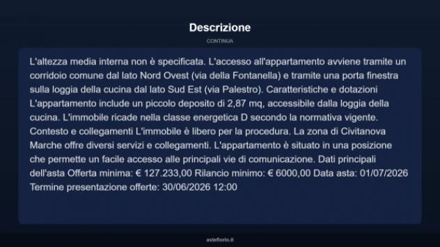 Immobile in asta di 129 m² con più di 5 locali in vendita a Civitanova Marche - Foto 4