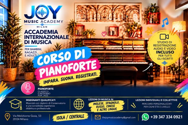 Impara a suonare il Pianoforte: inizia subito con l'offerta AutunnoJoyAcademy