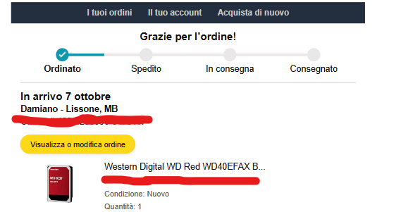 Hard disk Western Digital WD Red WD40EFAX da 4TB - Foto 2