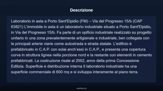 Immobile in asta di 600 m² in vendita a Porto Sant'Elpidio - Foto 4