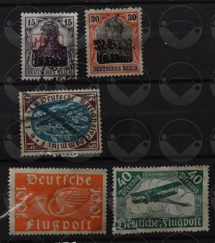 GERMANIA 1869-1919 Lotto di 51+3 francobolli - Foto 4