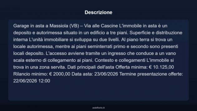 Immobile in asta di 60 m² in vendita a Massiola - Foto 2
