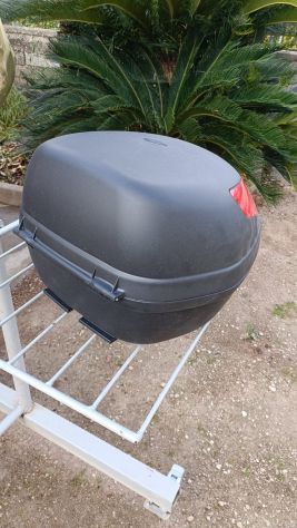 Baule case bauletto posteriore nero e piastra moto scooter 37 L Faco 898 - Foto 9