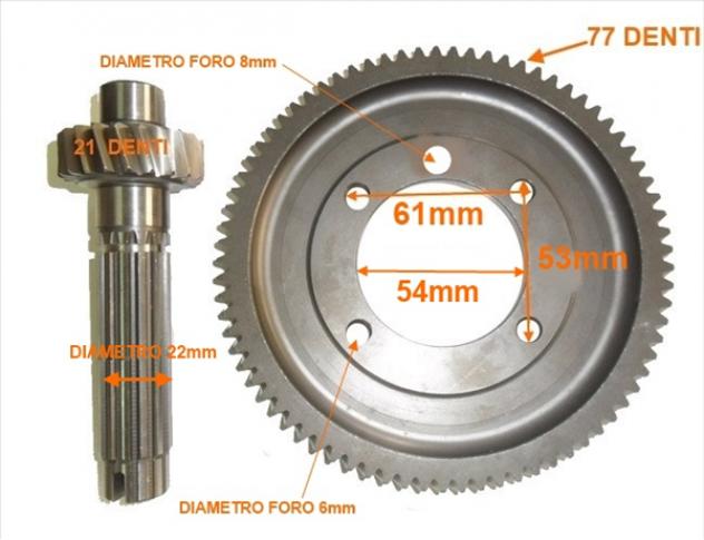 KIT CORONA Z77  PIGNONE Z21 CAMBIO COMEX AIXAM CASALINI CHATENET GRECAV MICROCAR