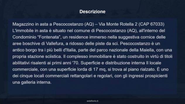 Immobile in asta di 17 m² in vendita a Pescocostanzo - Foto 6