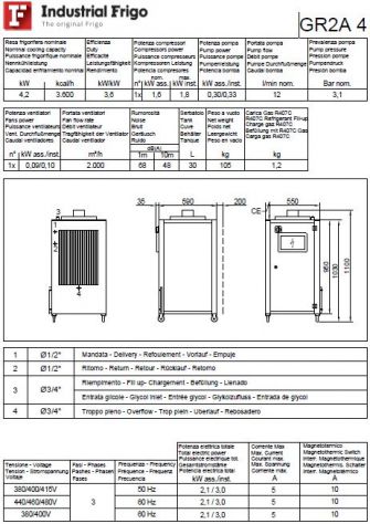 REFRIGERATORE CHILLER 4 KW