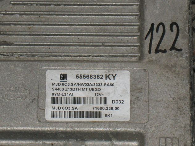 55568382KY ECU OPEL CORSA D 1.3 55568382KY 55568382 MJD 6O3.SA HW03A - Foto 2
